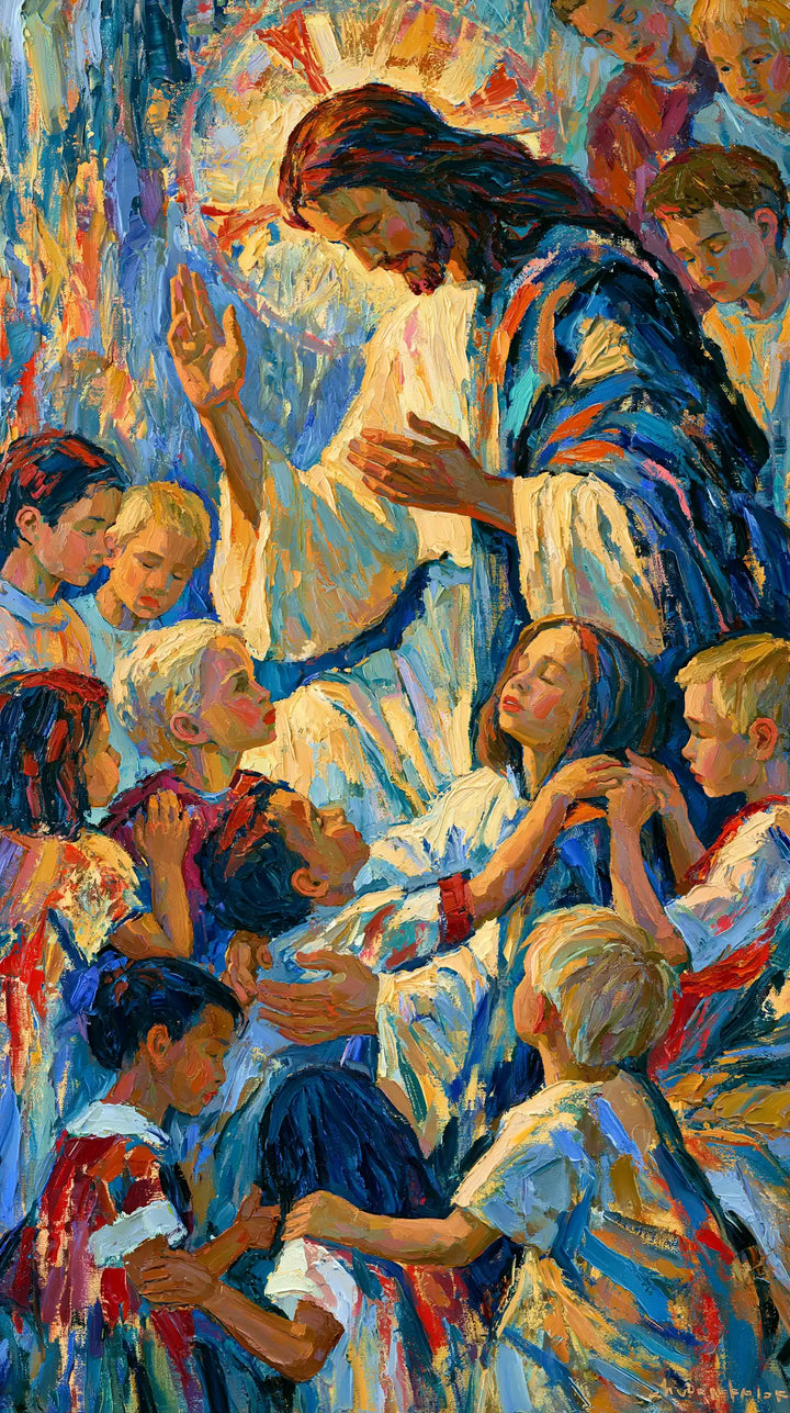 Jesus and the Children - Expressionist · Portrait n° 5
