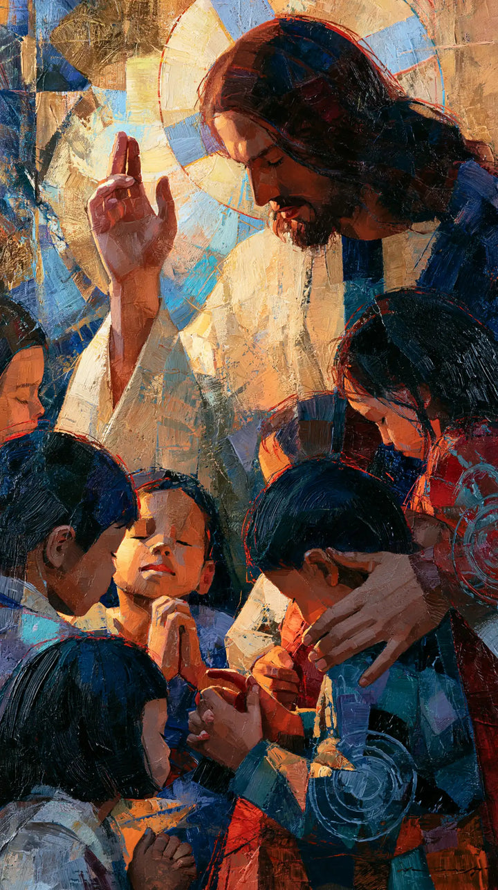 Jesus and the Children - Expressionist · Portrait n° 6