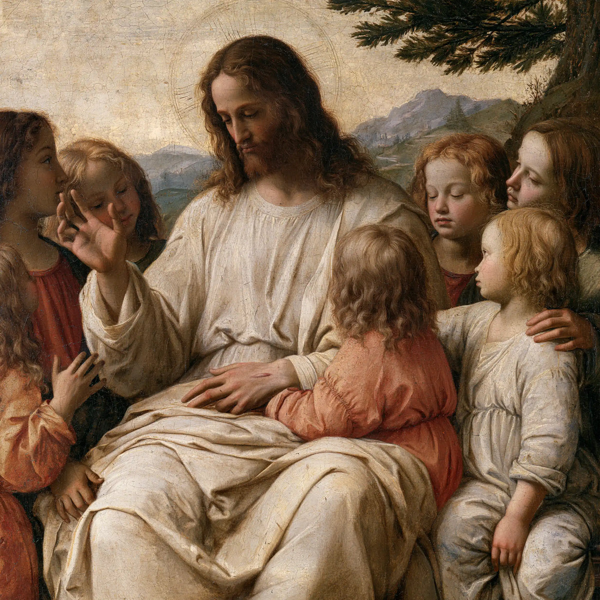 Jesus and the Children — The Little Coral Dress beside the Heart
