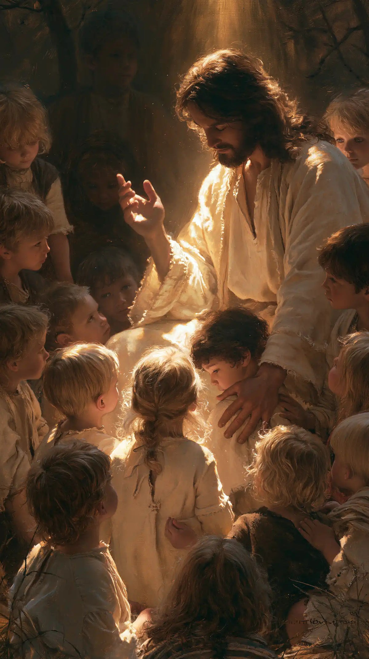 Jesus and the Children — The Little Golden Head