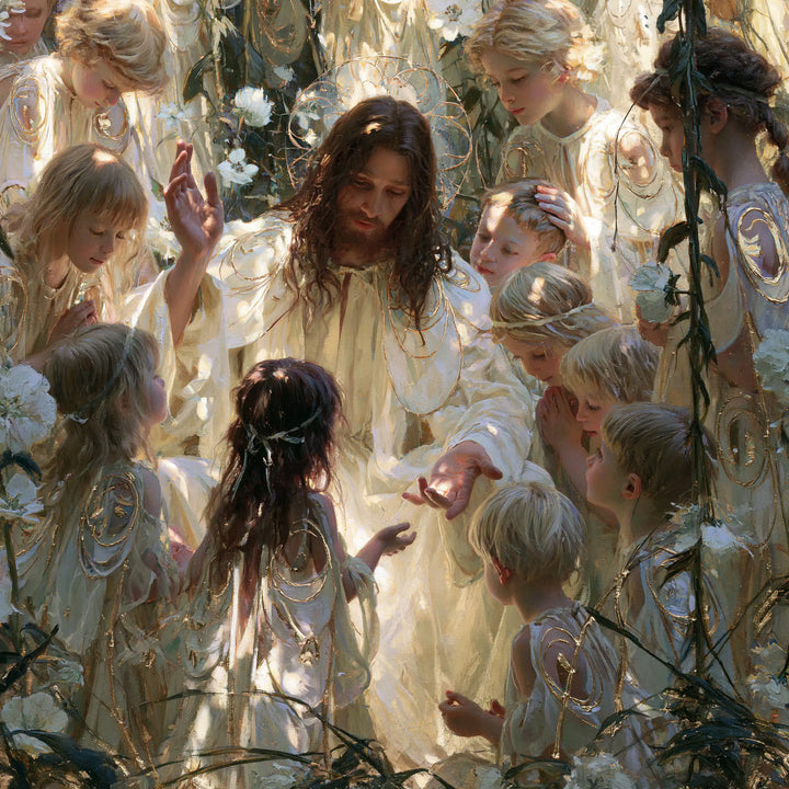 Jesus and the Children — The Little Hand toward the Palm