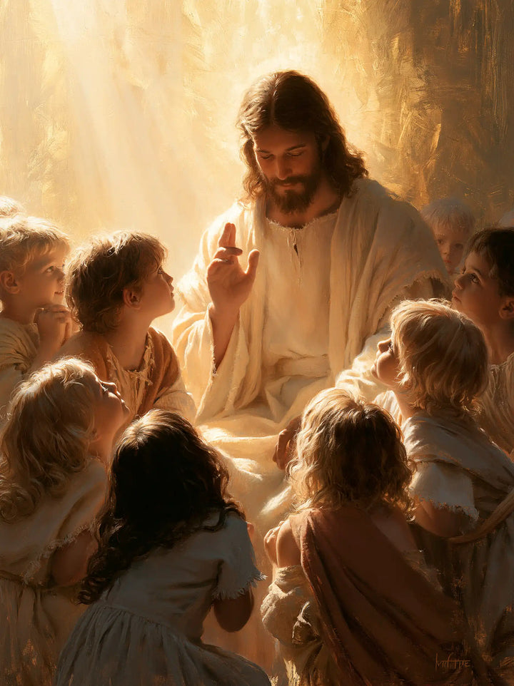 Jesus and the Children - Sacred Gold · Portrait n° 11