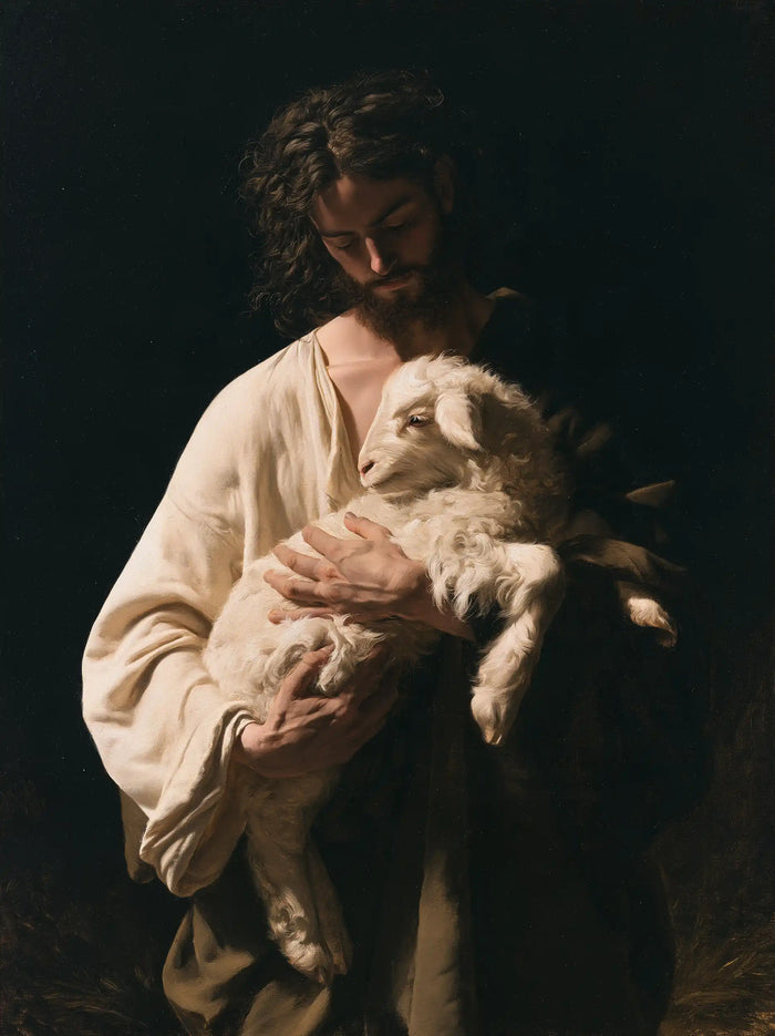Jesus and the Lamb — The Keeper in Pale Sleeves