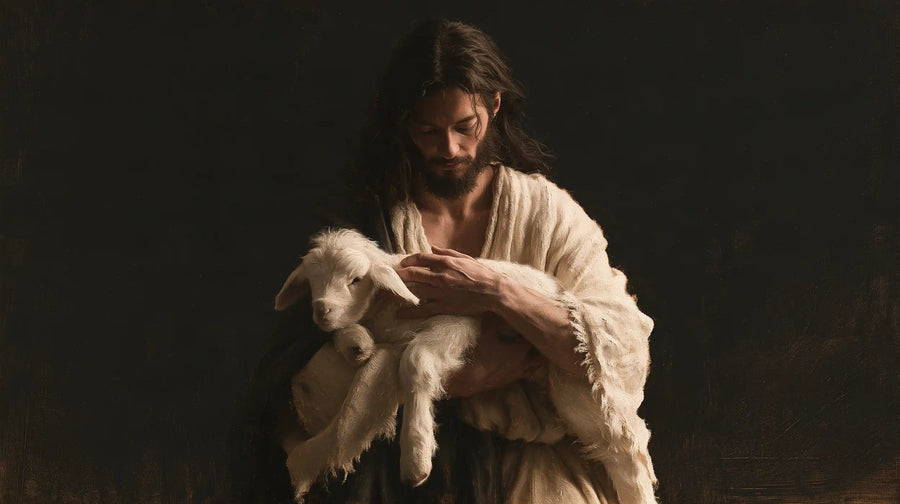 Jesus and the Lamb - Contemporary Minimalism · Landscape n° 14