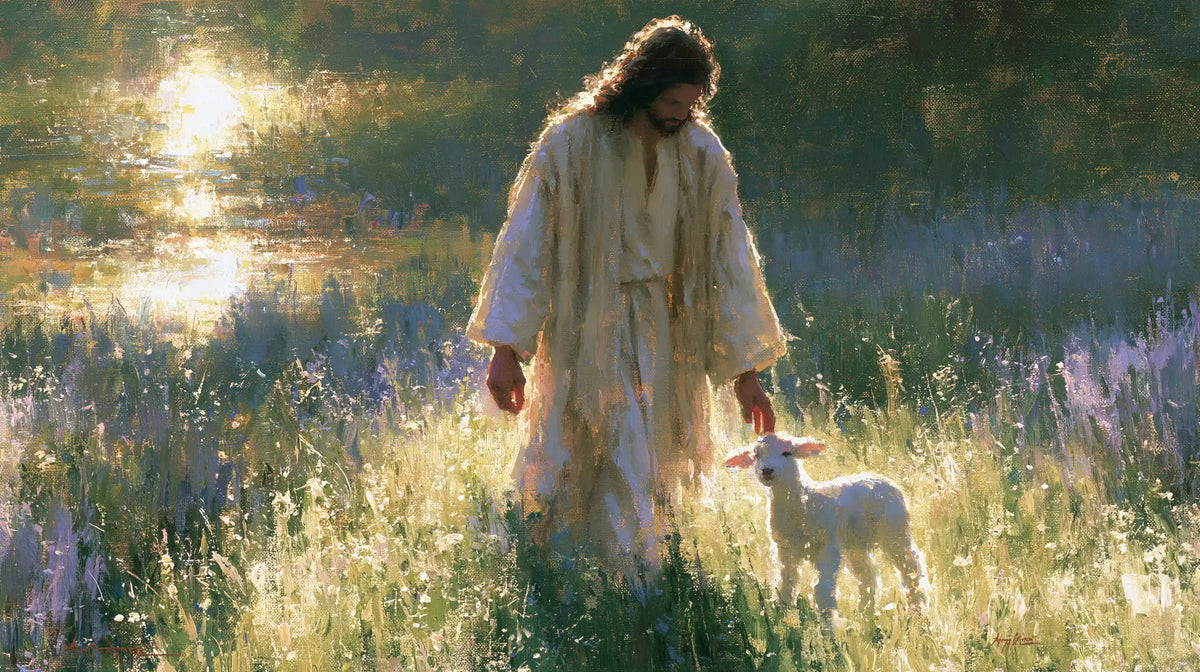 Jesus and the Lamb — The Walk by the Sun’s Reflection
