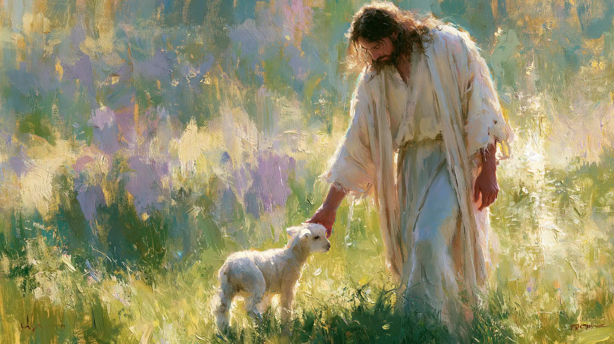 Jesus and the Lamb — A Gesture Filled with Spring