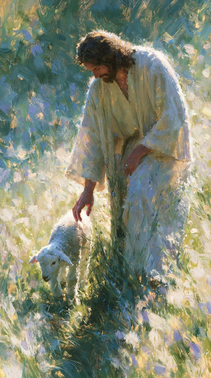 Jesus and the Lamb — Kindness at a Lamb’s Height