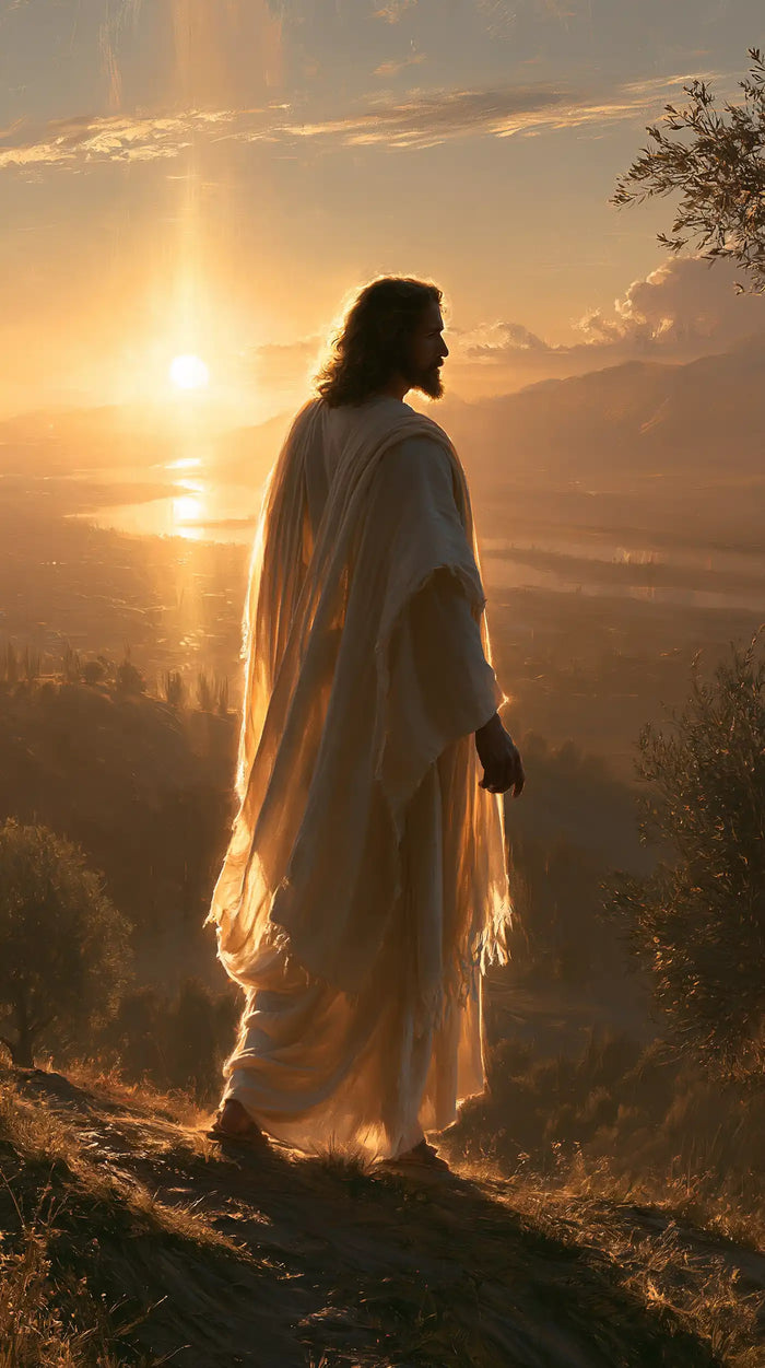 Jesus at Sunset — The Folds of Evening