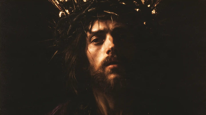 Jesus Crowned with Thorns — The Face Divided by Shadow
