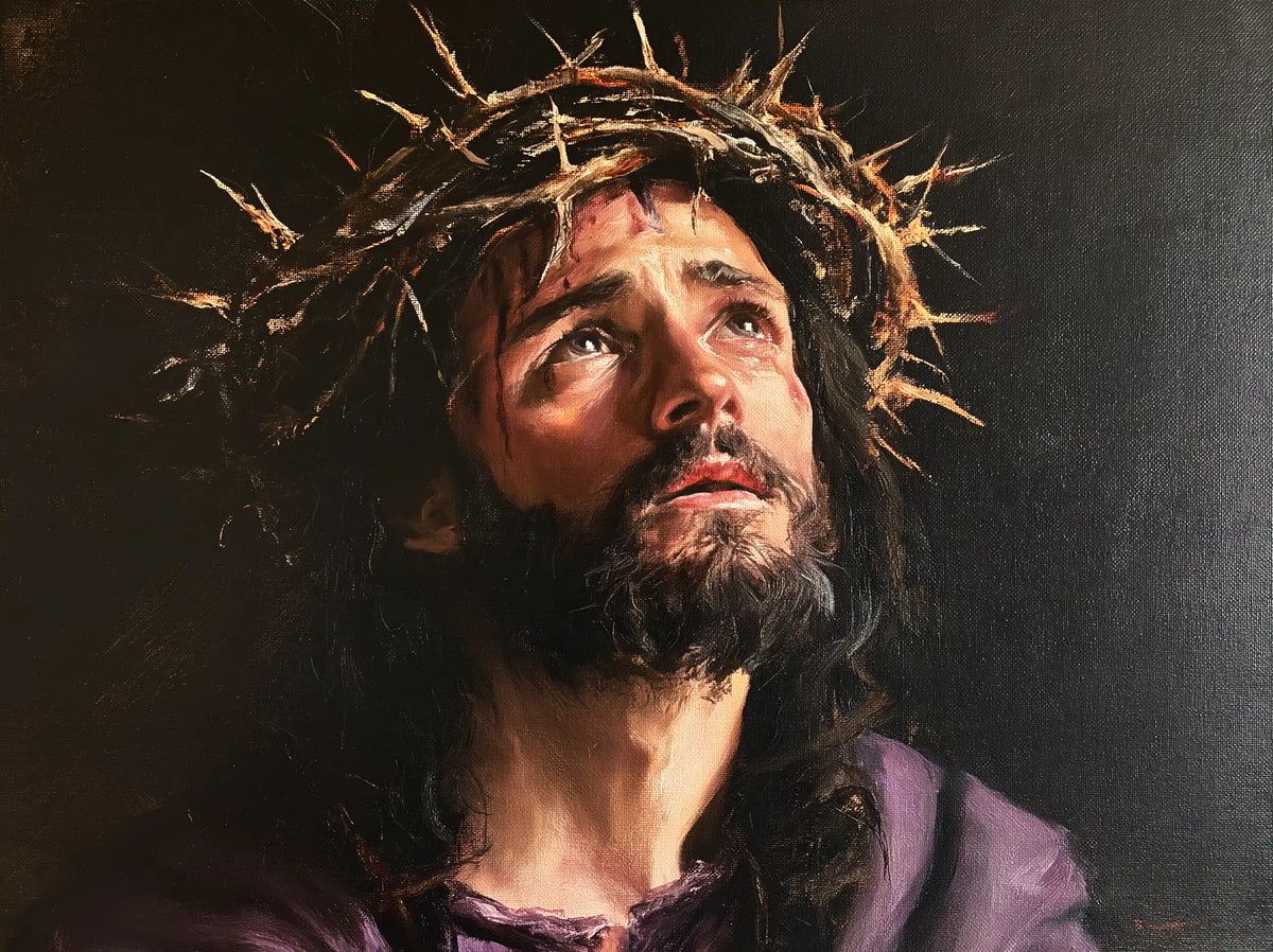 Jesus Crowned with Thorns — Star-Like Brambles around Waiting
