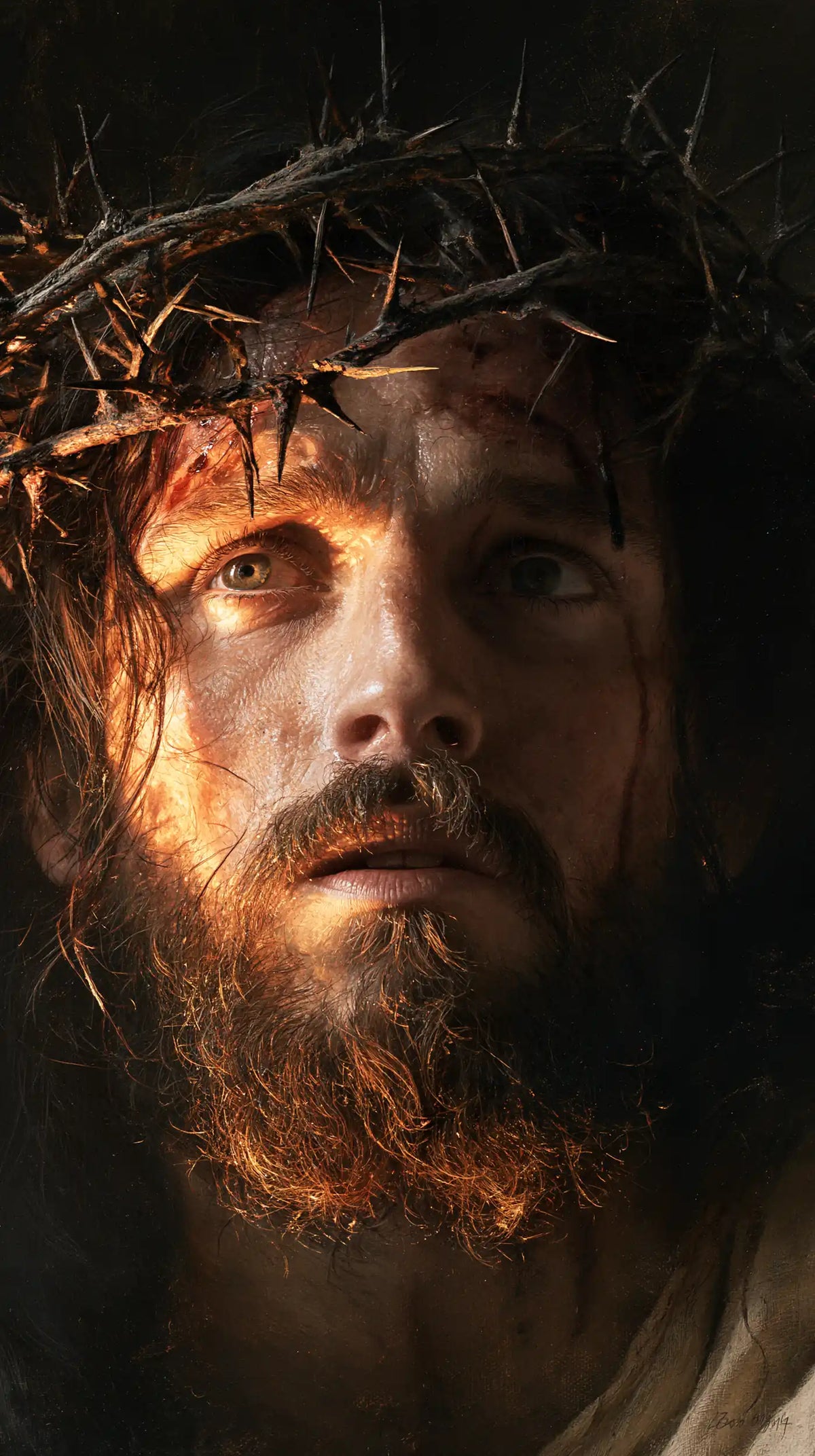 Jesus Crowned with Thorns — Light upon the Waiting Eye