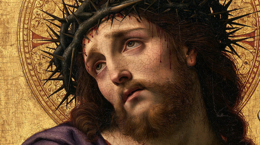 Jesus Crowned with Thorns — The Profile before the Chased Halo