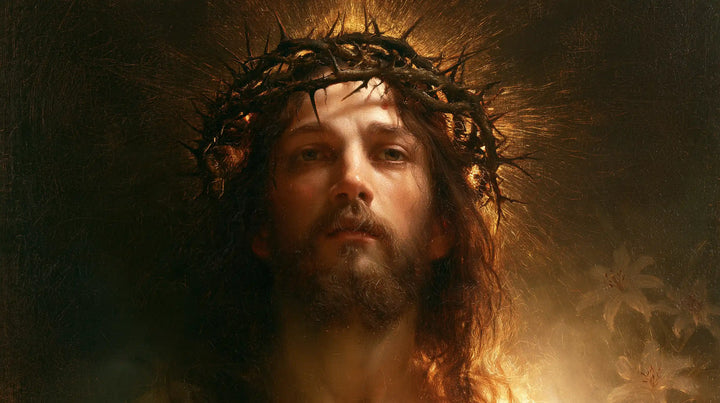 Jesus Crowned with Thorns — The Halo above Golden Mist