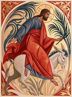 Jesus Enters Jerusalem – Sacred Art Nouveau · Portrait no. 5