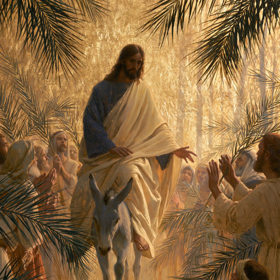 Jesus Enters Jerusalem – Sacred Gold · Square no. 7