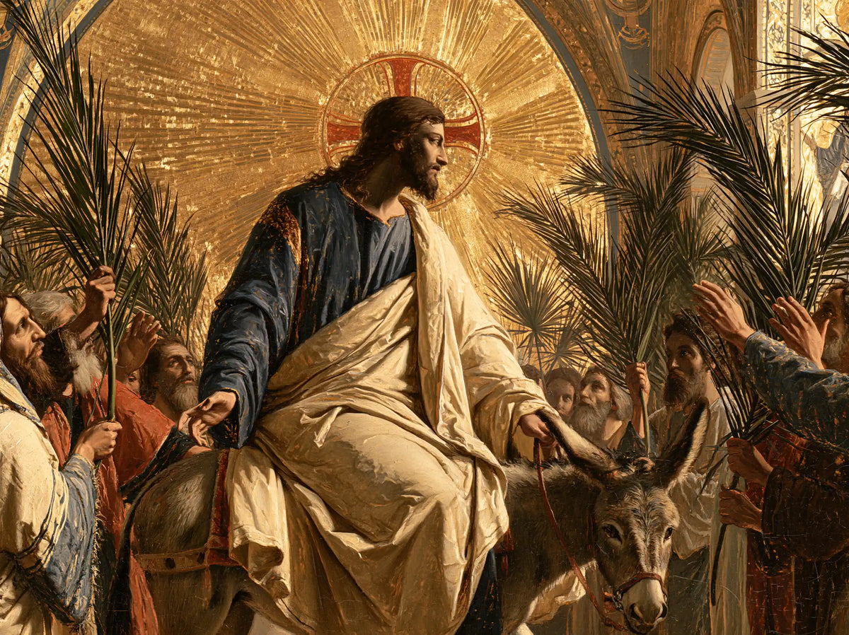 Jesus Enters Jerusalem – Sacred Gold · Landscape no. 3