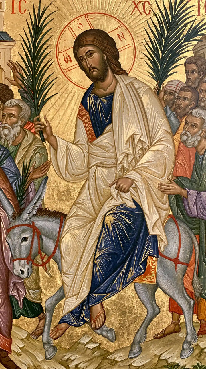 Jesus Enters Jerusalem – Sacred Gold · Portrait no. 3