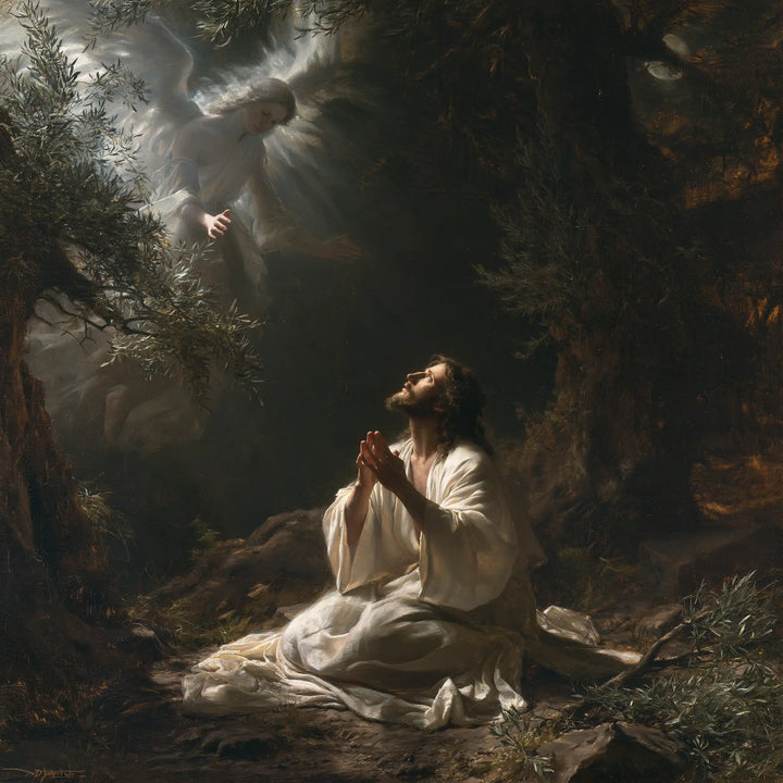 Jesus in Gethsemane - Jesus and the Consoling Angel · Square n° 5