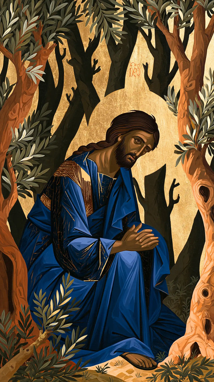 Jesus in Gethsemane - Contemporary Byzantine · Portrait n° 1