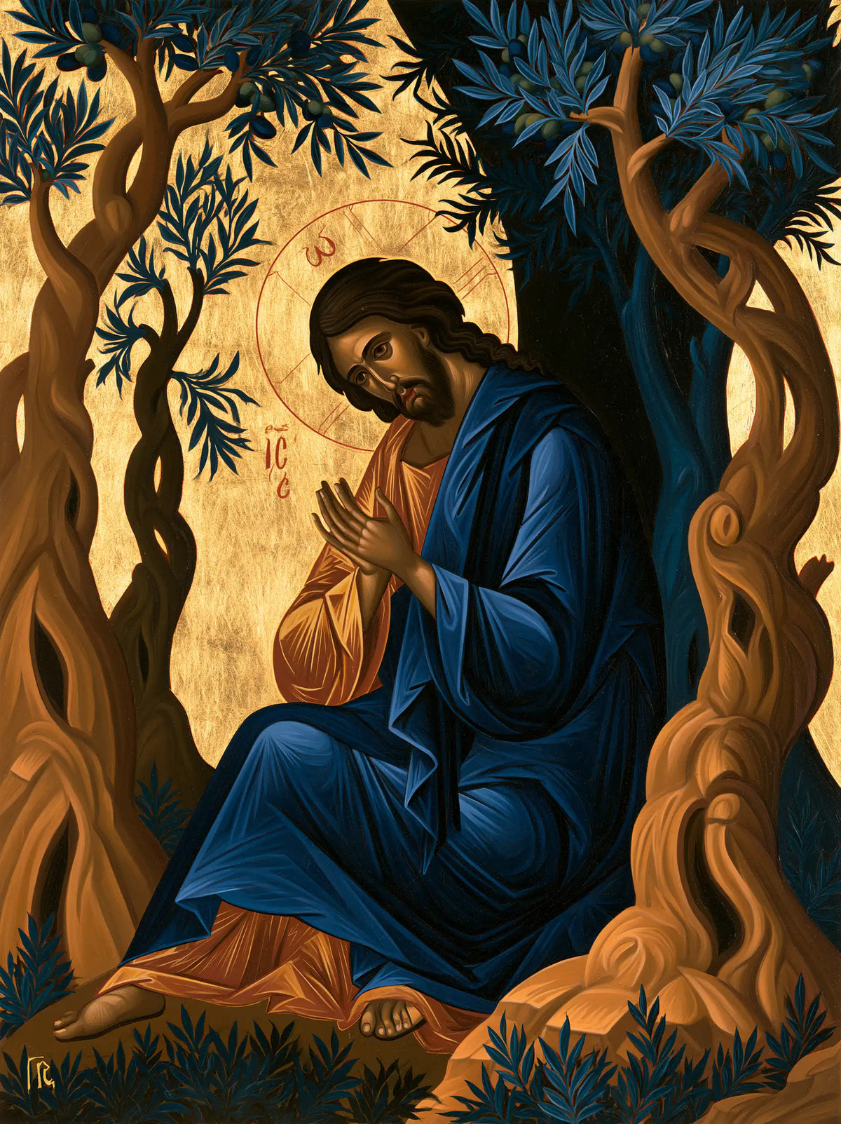 Jesus in Gethsemane — Orison beneath Deep Foliage