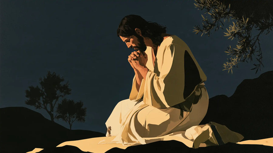 Jesus in Gethsemane — Prayer upon the Silent Ridge