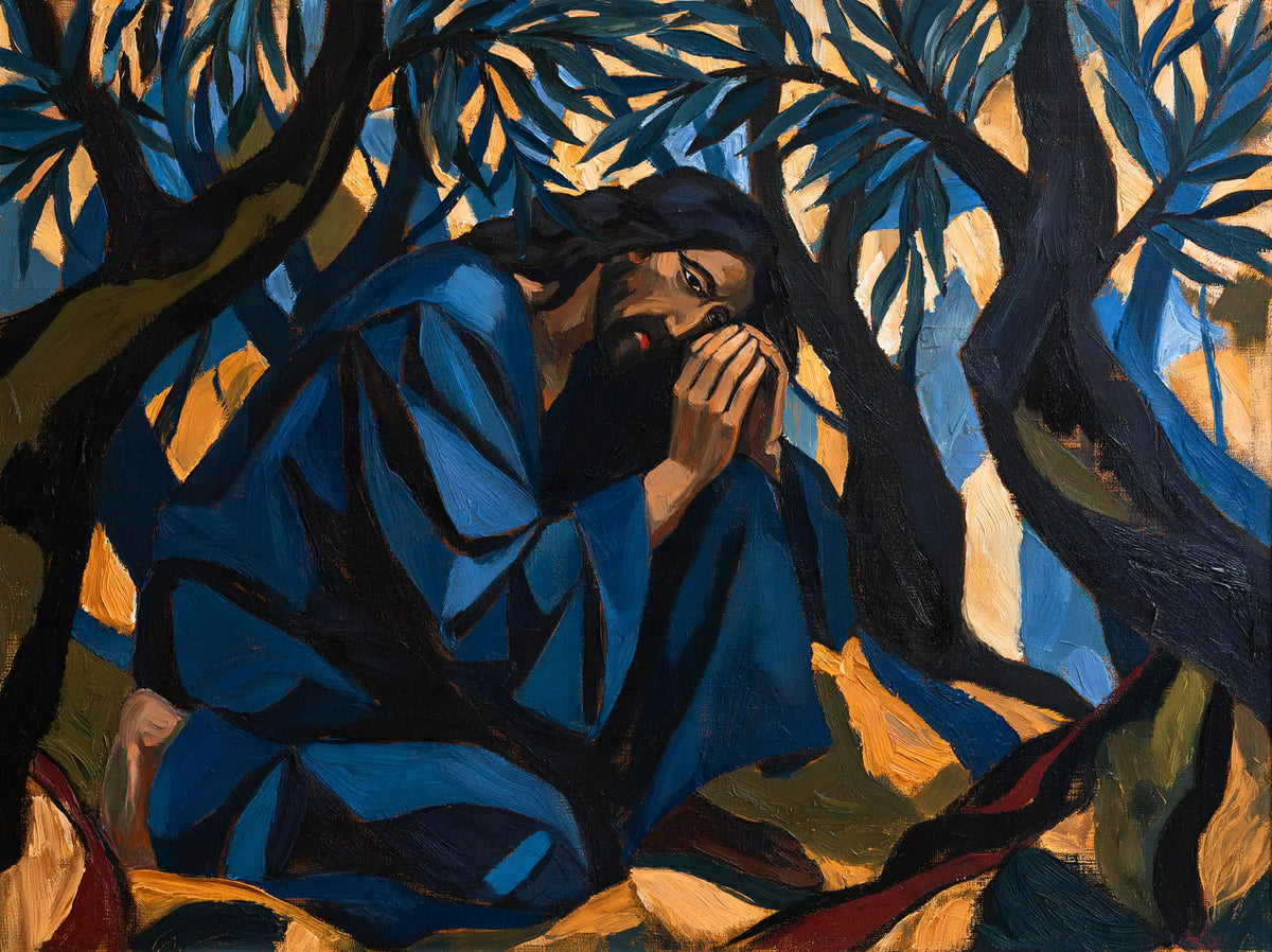 Jesus in Gethsemane - Expressionist · Landscape n° 1