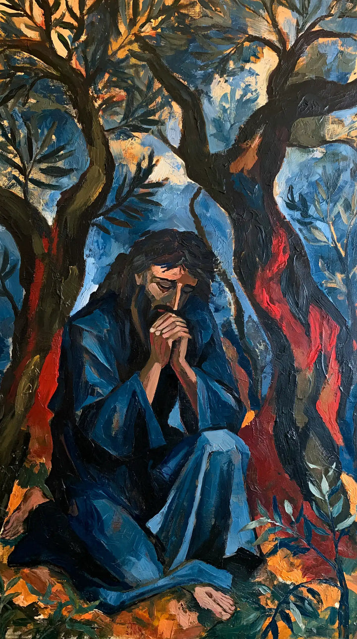 Jesus in Gethsemane - Expressionist · Portrait n° 2