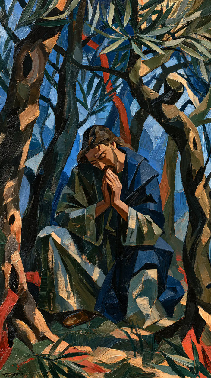 Jesus in Gethsemane - Expressionist · Portrait n° 4