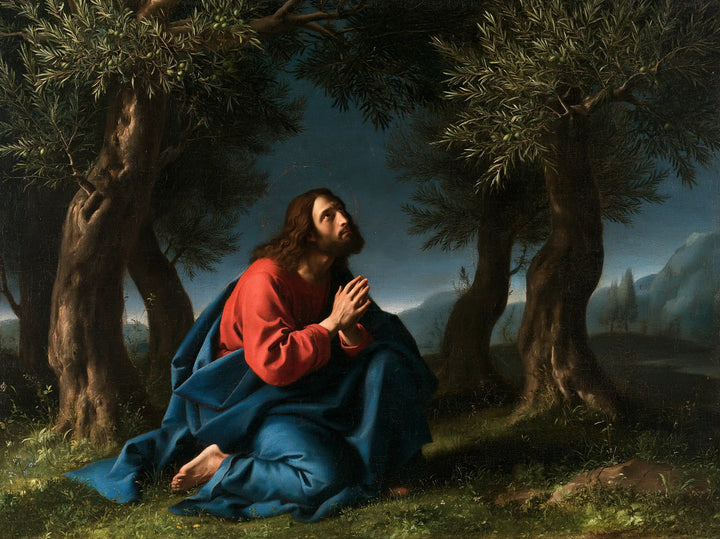 Jesus in Gethsemane — Blue Resting upon Moss