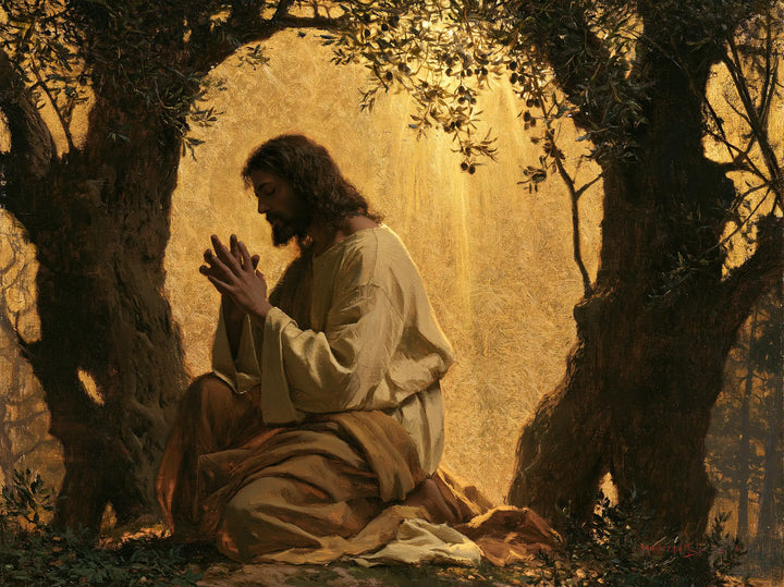 Jesus in Gethsemane - Sacred Gold · Landscape n° 6