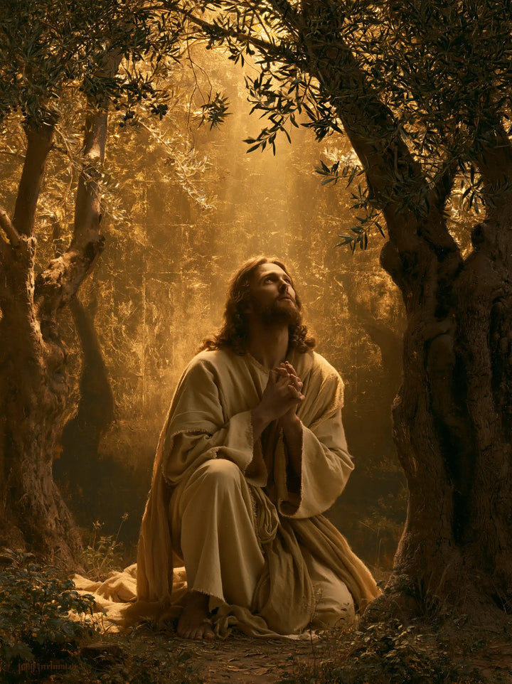 Jesus in Gethsemane — The Gaze toward the Golden Garden’s Heights