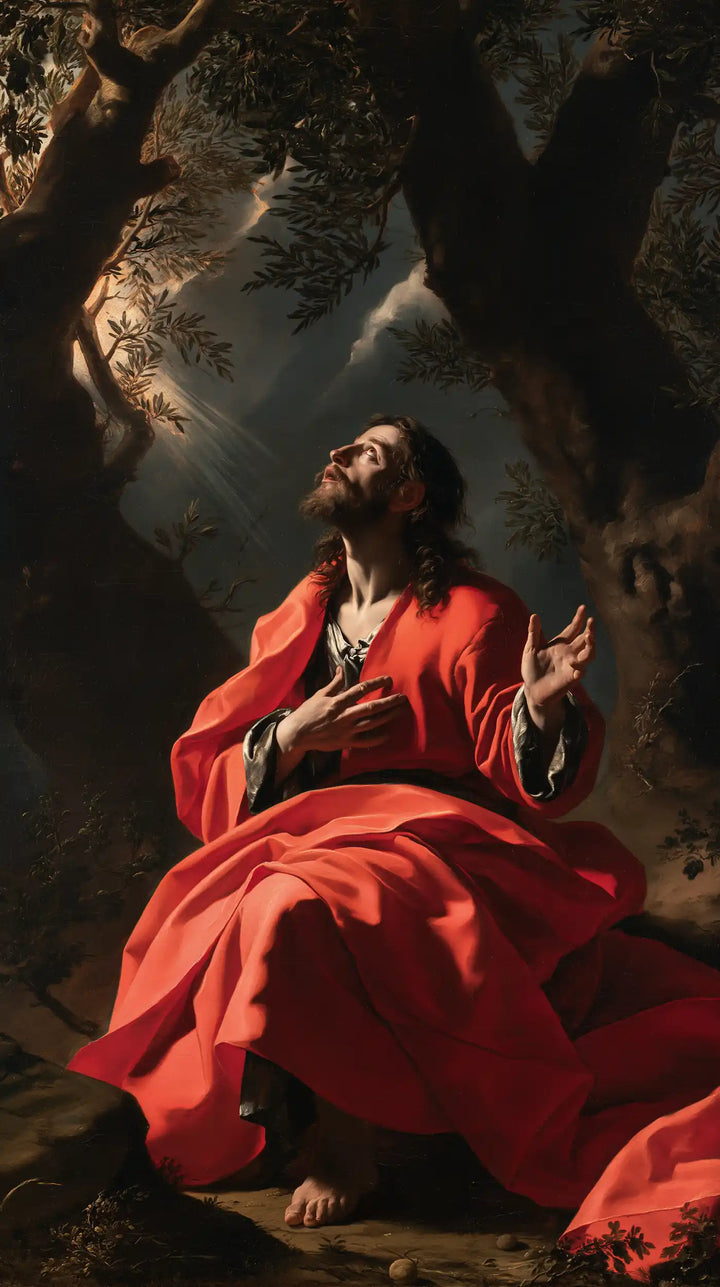 Jesus in Gethsemane — The Fiery Cloak in the High Clearing