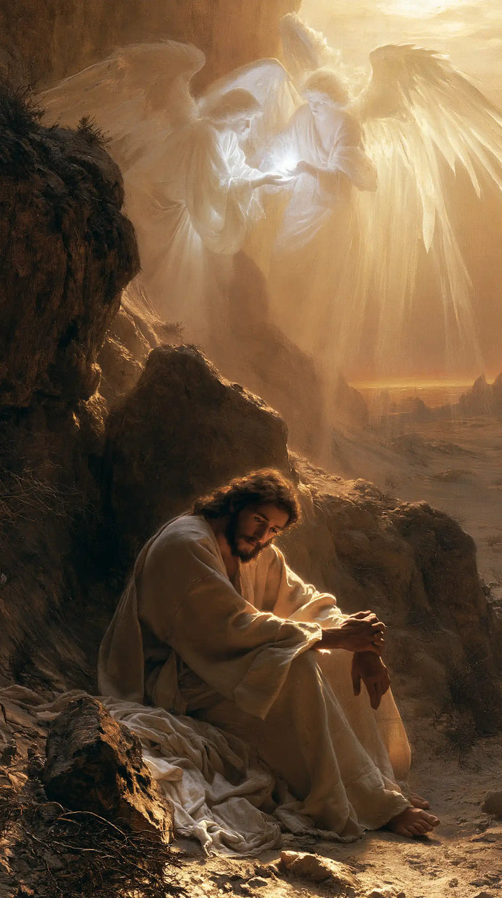 Jesus in the Desert - Angels After the Temptation · Portrait n° 20