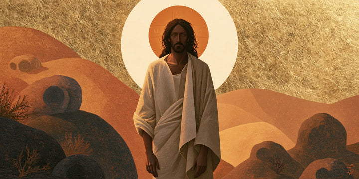 Jesus in the Desert - Contemporary Byzantine · Landscape n° 18