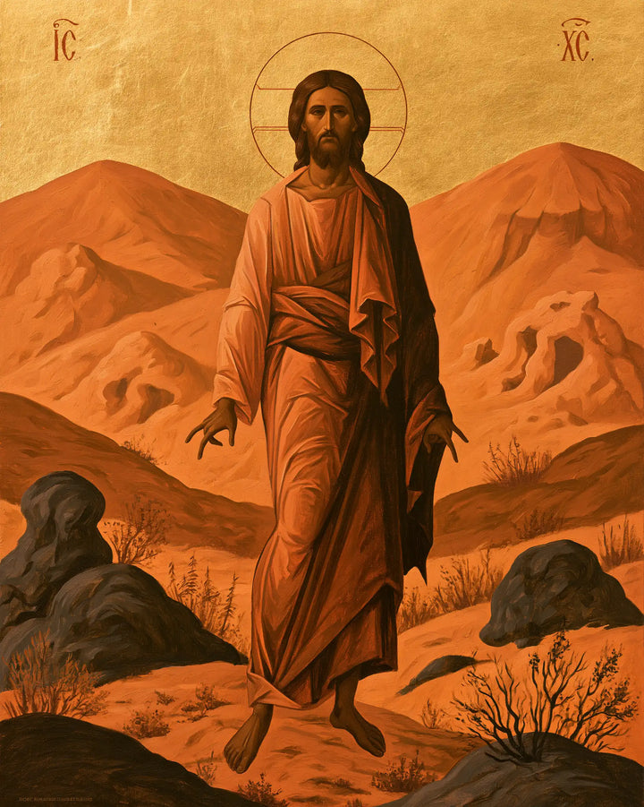 Jesus in the Desert - Contemporary Byzantine · Portrait n° 38