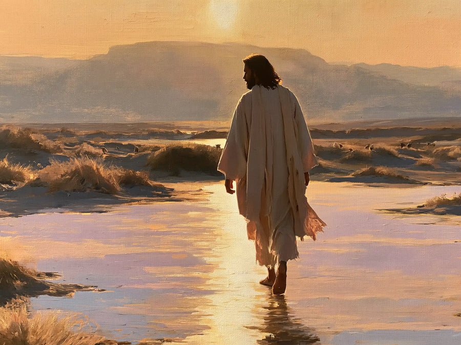 Jesus in the Desert - Impressionist · Landscape n° 8