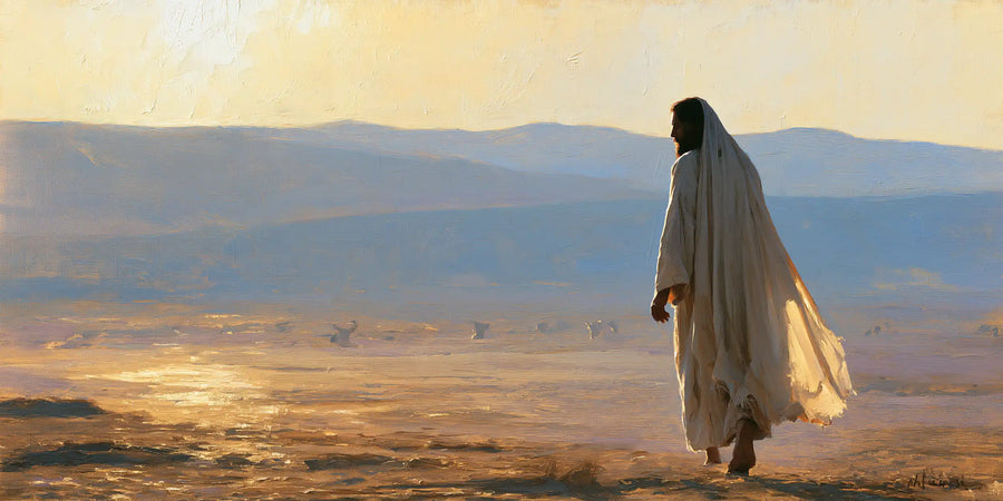 Jesus in the Desert - Impressionist · Landscape n° 15