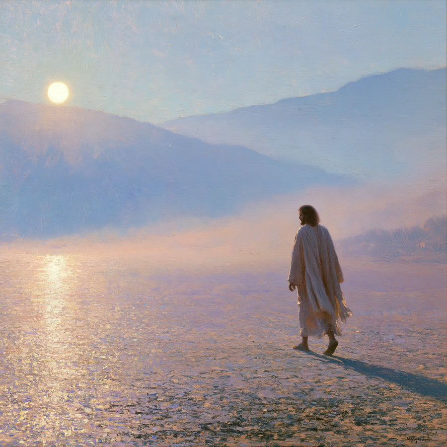 Jesus in the Desert - Impressionist · Square n° 4