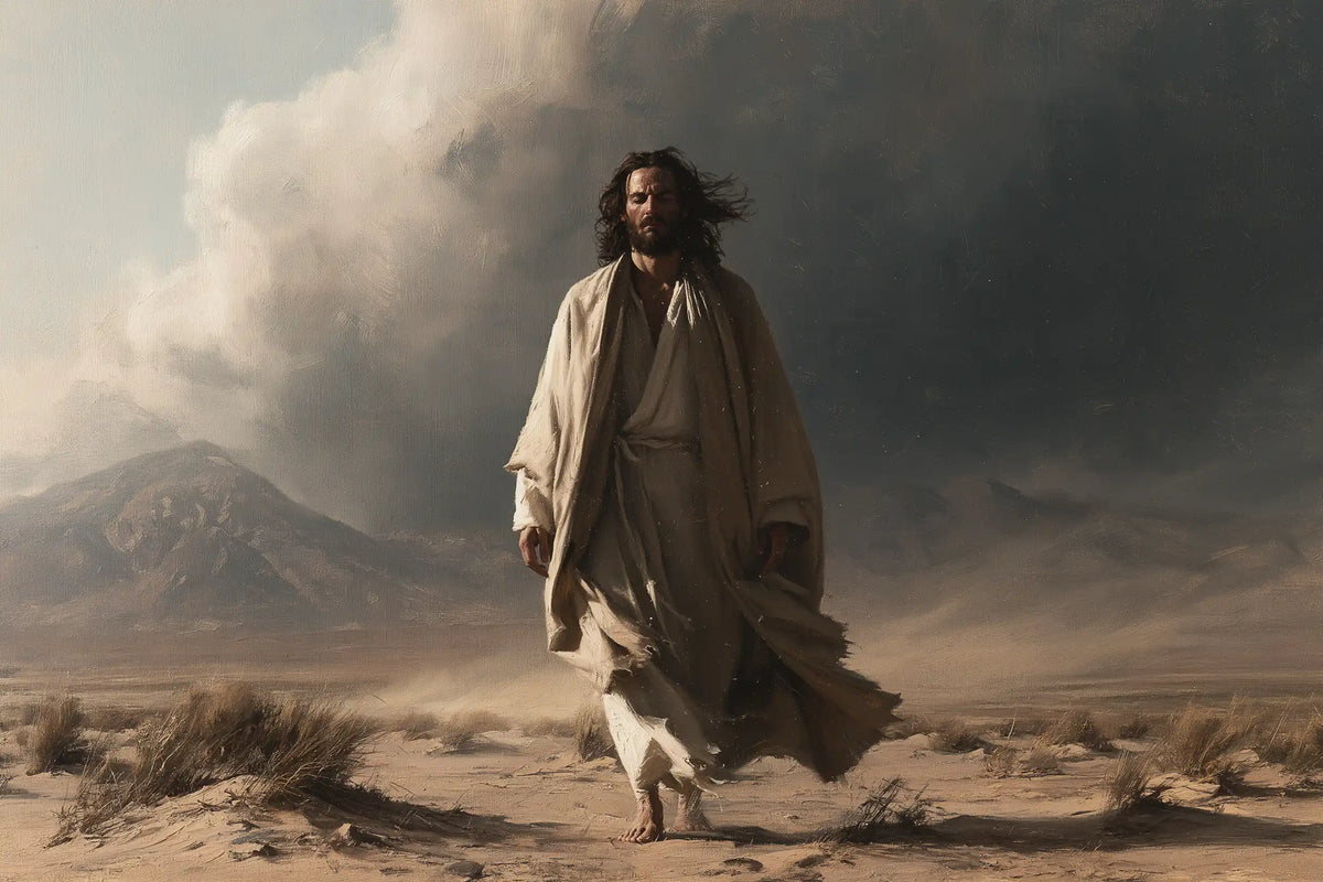Jesus in the Desert - The Inner Struggle · Landscape n° 12