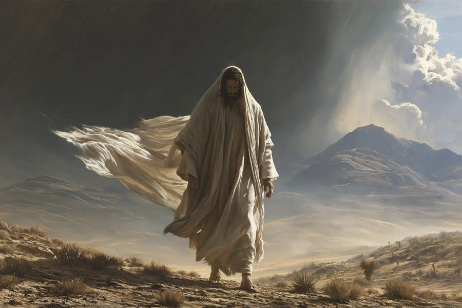 Jesus in the Desert - The Inner Struggle · Landscape n° 13