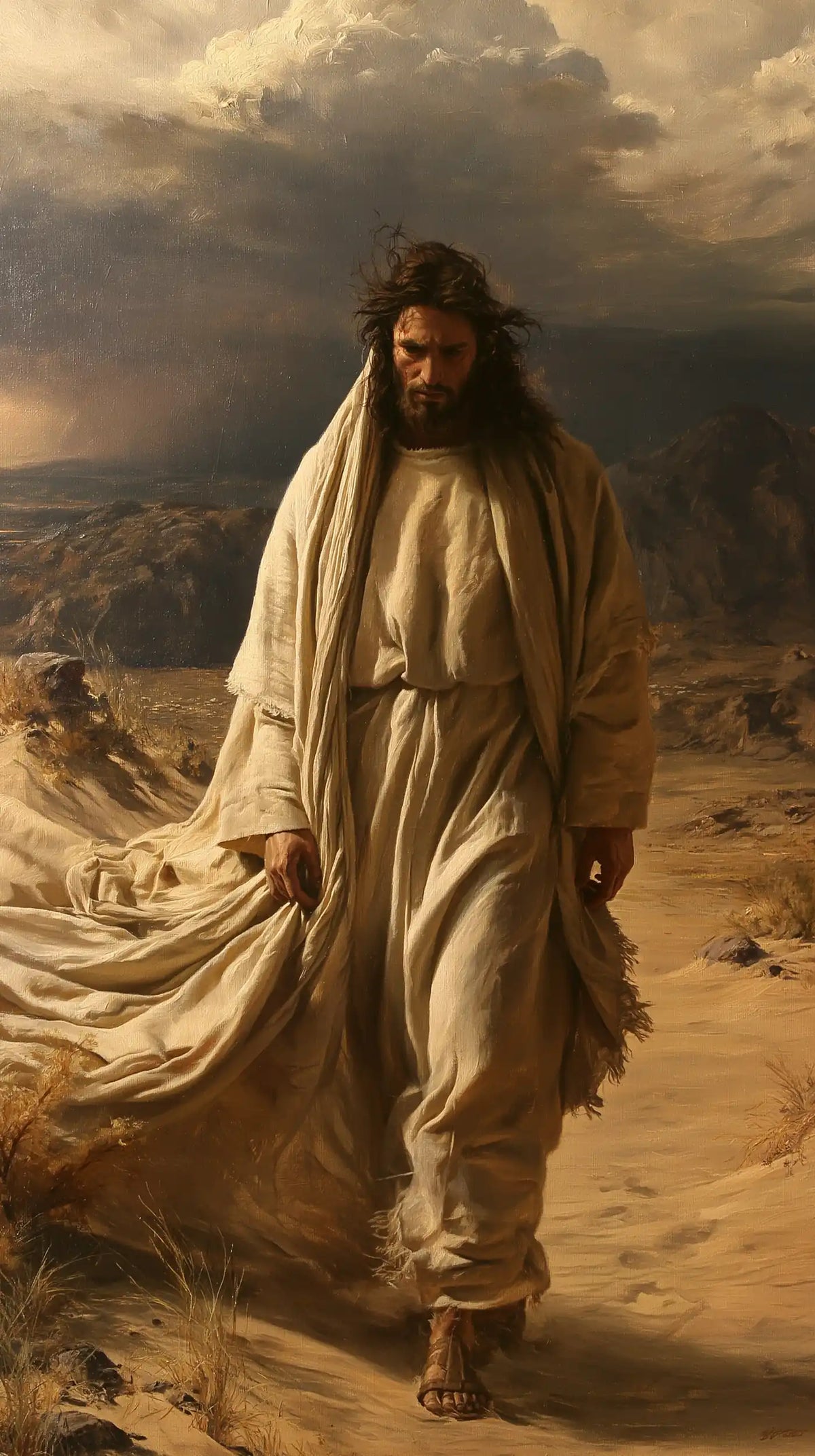 Jesus in the Desert — The Gentleness of a Step through Ochre