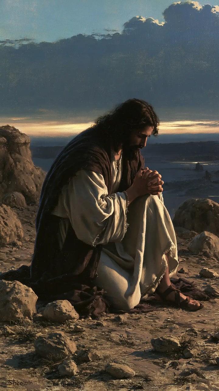 Jesus in the Desert - Jesus in Prayer · Portrait n° 3
