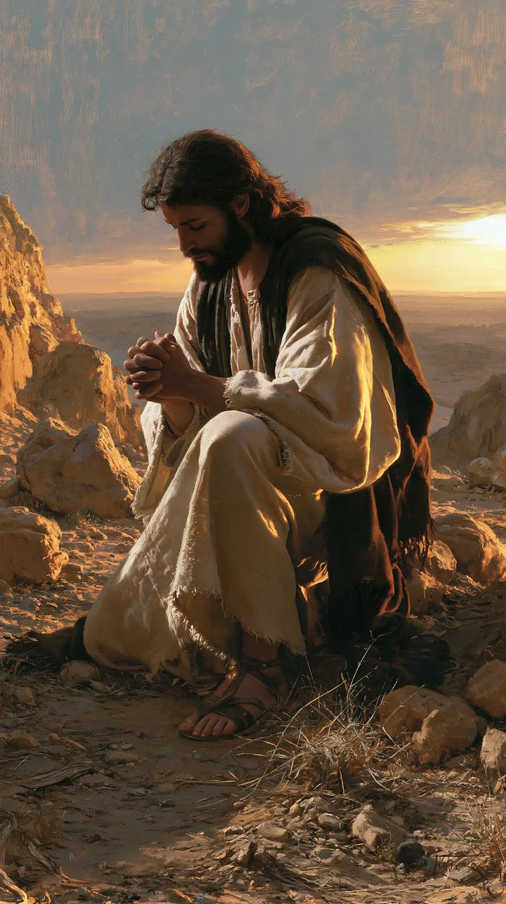 Jesus in the Desert - Jesus in Prayer · Portrait n° 23