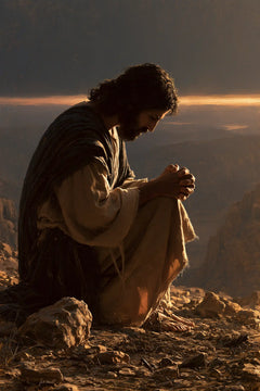 Jesus in the Desert — Prayer along the Burning Horizon