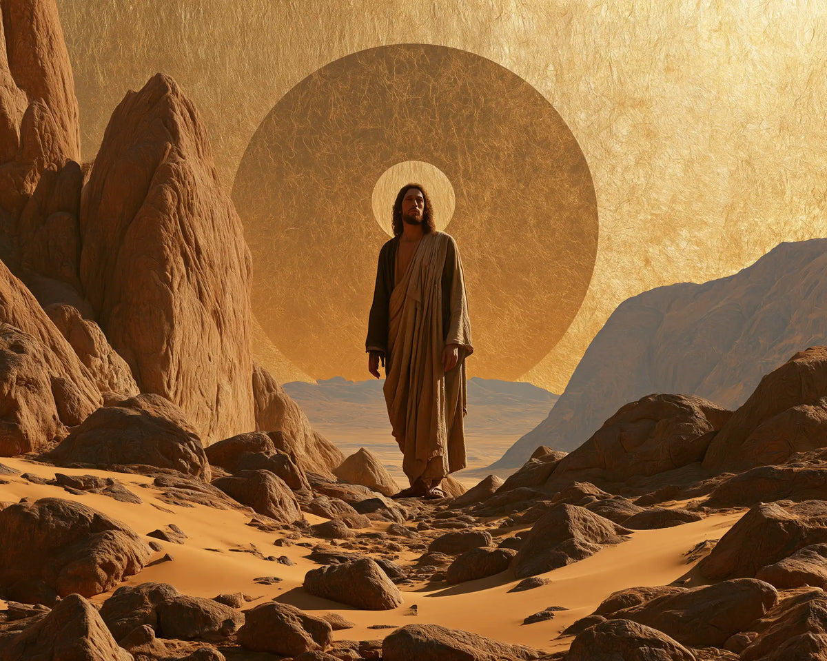 Jesus in the Desert — The Small Halo within the Great Ochre Circle