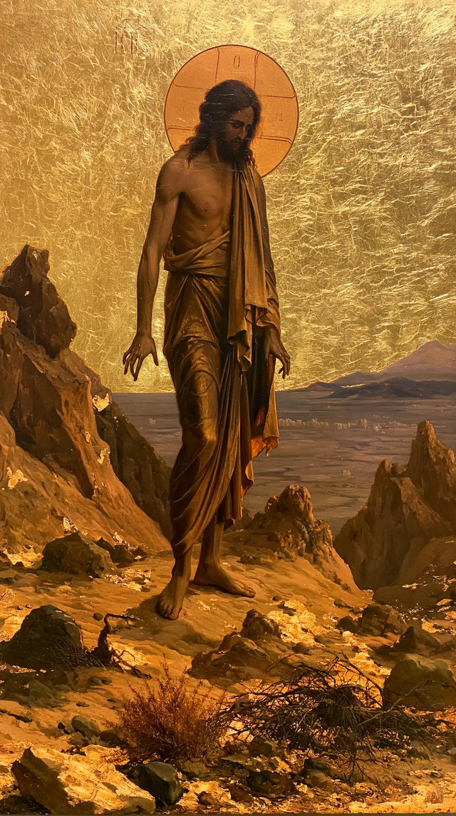 Jesus in the Desert - Sacred Gold · Portrait n° 9
