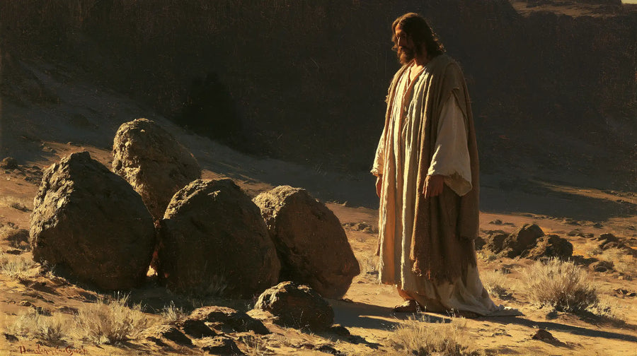 Jesus in the Desert - The Stones of Temptation · Landscape n° 18