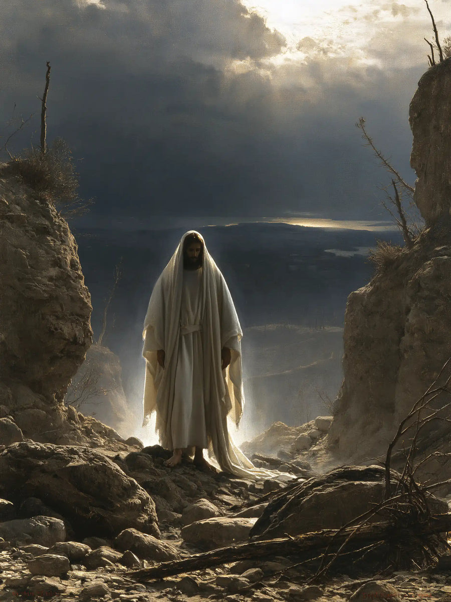 Jesus in the Desert - Symbolist · Portrait n° 30