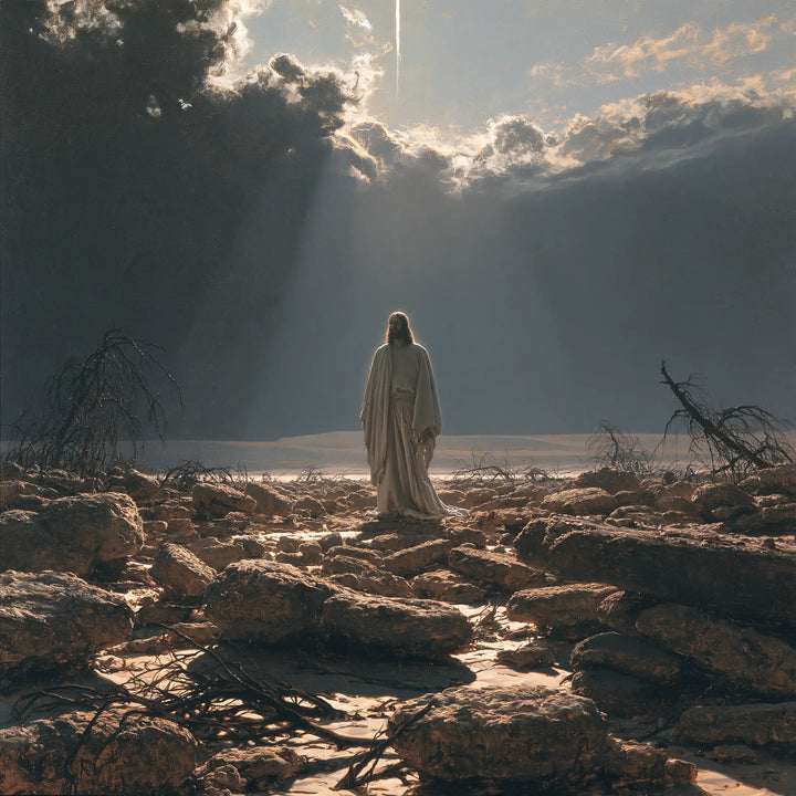 Jesus in the Desert — The Small Presence beneath the Vast Vault