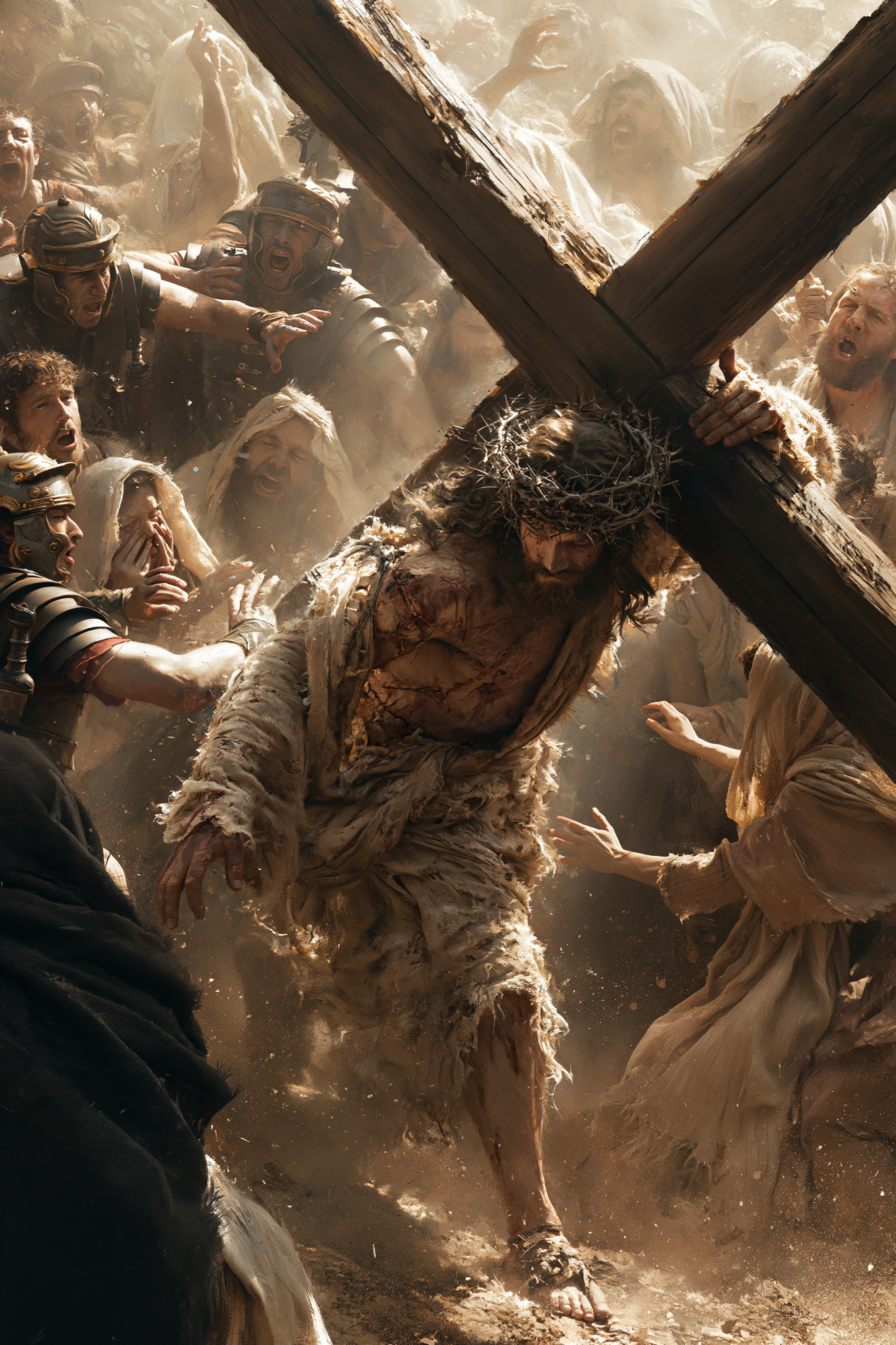 The Stations of the Cross - Explosion of movement · Portrait n° 5 — aperçu de la finition sélectionnée